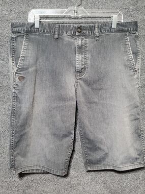 Element Flat Front Golf Bermuda Shorts Men 38 Charcoal Grey Skate Chino Grunge